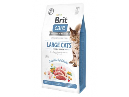 Brit Care Cat Grain-Free Large cats Power & Vitality 7kg z kategorie Chovatelské potřeby a krmiva pro kočky > Krmivo a pamlsky pro kočky > Granule pro kočky