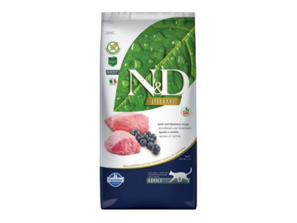 N&D PRIME CAT Adult Lamb & Blueberry 5kg z kategorie Chovatelské potřeby a krmiva pro kočky > Krmivo a pamlsky pro kočky > Granule pro kočky