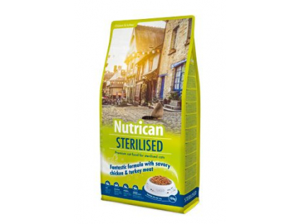 NutriCan Cat Sterilised 2kg z kategorie Chovatelské potřeby a krmiva pro kočky > Krmivo a pamlsky pro kočky > Granule pro kočky