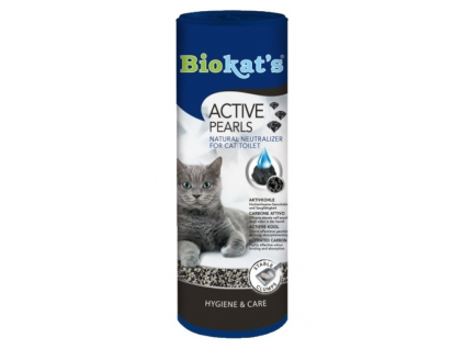 Biokat's Active pearls aktivní uhlí do WC 700 ml z kategorie Chovatelské potřeby a krmiva pro kočky > Toalety, steliva pro kočky > Odstraňovače zápachu koček