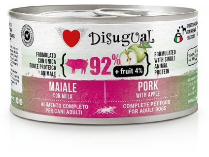 Disugual Fruit Dog Single Protein Vepřové s jablkem konzerva 150g z kategorie Chovatelské potřeby a krmiva pro psy > Krmiva pro psy > Konzervy pro psy