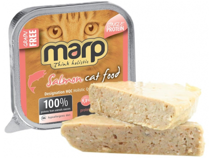 Marp Holistic Cat vanička Pure Salmon 100g z kategorie Chovatelské potřeby a krmiva pro kočky > Krmivo a pamlsky pro kočky > Vaničky, paštiky pro kočky