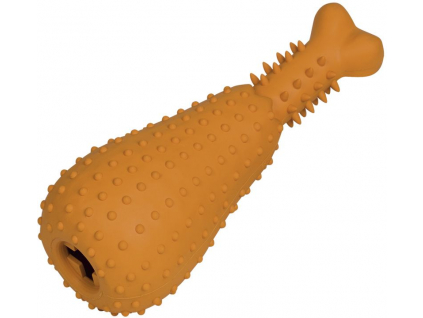 Nobby hračka pro psy kuřecí stehýnko silná guma 23,5 cm z kategorie Chovatelské potřeby a krmiva pro psy > Hračky pro psy > Gumové hračky pro psy