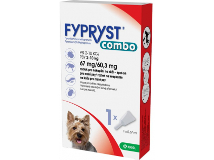 Fypryst Combo spot-on Psi 2-10kg 1 pipeta z kategorie Chovatelské potřeby a krmiva pro psy > Antiparazitika pro psy > Pipety (Spot On) pro psy