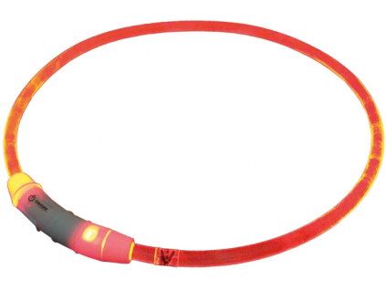 Nobby Starlight svítící obojek ABS plast červená 65cm z kategorie Chovatelské potřeby a krmiva pro psy > Obojky, vodítka a postroje pro psy > Obojky pro psy