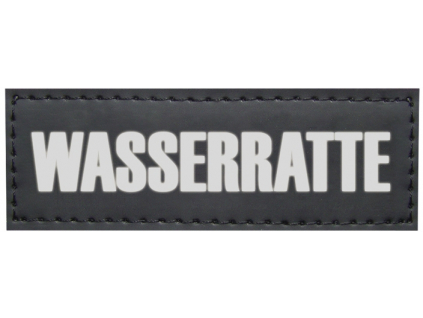 Nobby vyměnitelný nápis WASSERRATTE na postroj Seguro 3x9cm 2ks