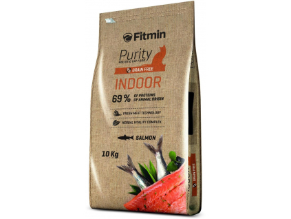 Fitmin cat Purity Indoor 10 kg z kategorie Chovatelské potřeby a krmiva pro kočky > Krmivo a pamlsky pro kočky > Granule pro kočky