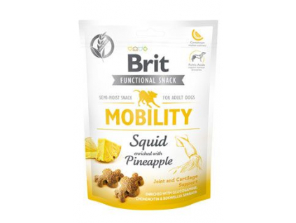 Brit Care Dog Functional Snack Mobility Squid 150g z kategorie Chovatelské potřeby a krmiva pro psy > Pamlsky pro psy > Funkční pamlsky pro psy