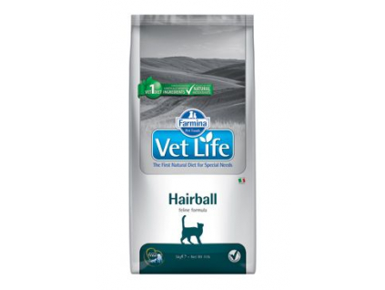 Vet Life Natural CAT Hairball 10kg z kategorie Chovatelské potřeby a krmiva pro kočky > Krmivo a pamlsky pro kočky > Veterinární diety pro kočky