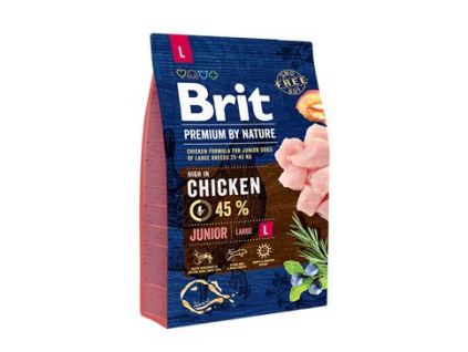 Brit Premium Dog by Nature Junior L 3kg z kategorie Chovatelské potřeby a krmiva pro psy > Krmiva pro psy > Granule pro psy