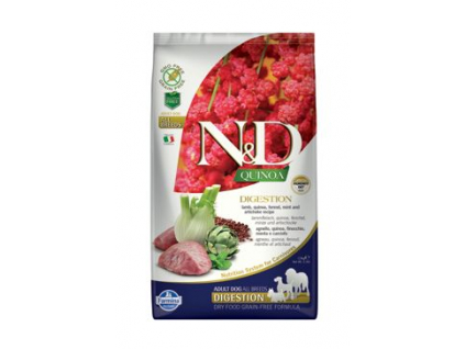 N&D GF Quinoa DOG Digestion Lamb & Fennel 2,5kg z kategorie Chovatelské potřeby a krmiva pro psy > Krmiva pro psy > Granule pro psy