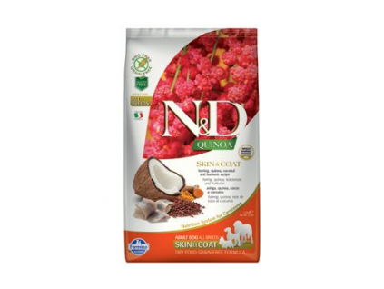 N&D GF Quinoa DOG Skin&Coat Herring & Coconut 2,5kg z kategorie Chovatelské potřeby a krmiva pro psy > Krmiva pro psy > Granule pro psy