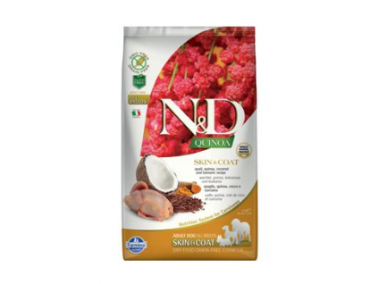N&D GF Quinoa DOG Skin&Coat Quail & Coconut 2,5kg z kategorie Chovatelské potřeby a krmiva pro psy > Krmiva pro psy > Granule pro psy
