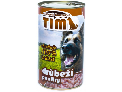 Falco Tim drůbeží konzerva pro psy 1200g z kategorie Chovatelské potřeby a krmiva pro psy > Krmiva pro psy > Konzervy pro psy