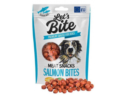 Brit Let's Bite Meat Snacks Salmon Bites pochoutka pro psy 150g z kategorie Chovatelské potřeby a krmiva pro psy > Pamlsky pro psy > Poloměkké pamlsky pro psy