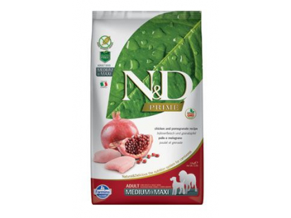 N&D PRIME DOG Adult M/L Chicken & Pomegranate 2,5kg z kategorie Chovatelské potřeby a krmiva pro psy > Krmiva pro psy > Granule pro psy