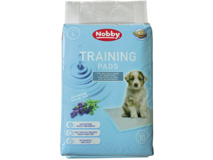 Nobby absorpční podložky L 60x60cm 10ks s vůní levandule z kategorie Chovatelské potřeby a krmiva pro psy > Hygiena a kosmetika psa > Toalety a podložky pro psy
