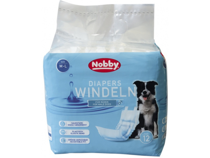Nobby papírové pleny pro psy M-L 46-60cm (12 ks) z kategorie Chovatelské potřeby a krmiva pro psy > Hygiena a kosmetika psa > Pleny pro psy