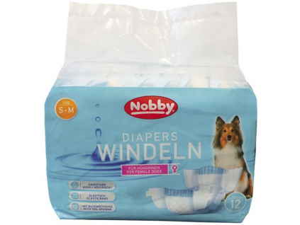 Nobby papírové pleny pro feny S-M 28-40cm (12 ks) z kategorie Chovatelské potřeby a krmiva pro psy > Hygiena a kosmetika psa > Pleny pro psy
