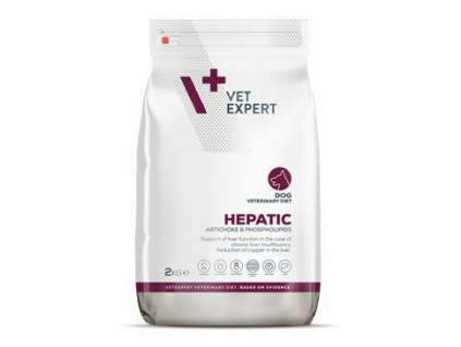 VetExpert VD 4T Hepatic Dog 2kg z kategorie Chovatelské potřeby a krmiva pro psy > Krmiva pro psy > Veterinární diety pro psy