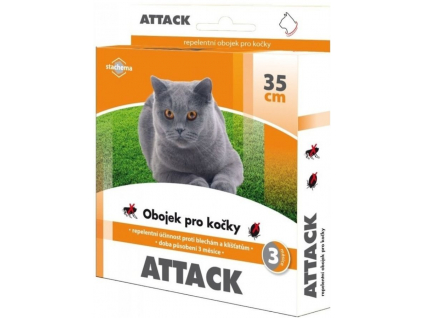 Attack antiparazitární obojek pro kočky 35 cm
