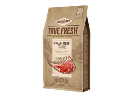 Carnilove dog True Fresh Beef Adult 1,4 kg z kategorie Chovatelské potřeby a krmiva pro psy > Krmiva pro psy > Granule pro psy