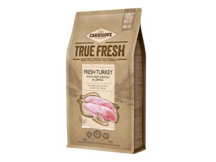 Carnilove dog True Fresh Turkey Adult 4 kg z kategorie Chovatelské potřeby a krmiva pro psy > Krmiva pro psy > Granule pro psy