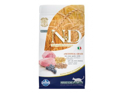 N&D Low Grain CAT Adult Lamb & Blueberry 1,5kg z kategorie Chovatelské potřeby a krmiva pro kočky > Krmivo a pamlsky pro kočky > Granule pro kočky