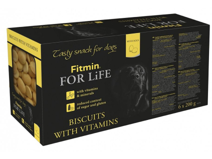 Fitmin Dog For Life piškoty pro psy MULTIPACK 6x200g z kategorie Chovatelské potřeby a krmiva pro psy > Pamlsky pro psy > Piškoty, sušenky pro psy