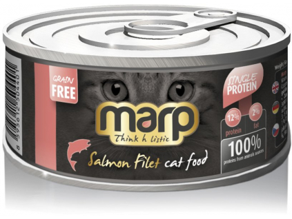 Marp Salmon Filet konzerva pro kočky s lososem 70g z kategorie Chovatelské potřeby a krmiva pro kočky > Krmivo a pamlsky pro kočky > Konzervy pro kočky
