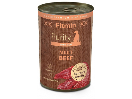 Fitmin Dog Purity Beef konzerva pro psy hovězí 400g z kategorie Chovatelské potřeby a krmiva pro psy > Krmiva pro psy > Konzervy pro psy