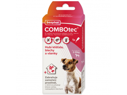 Beaphar COMBOtec spot-on pro psy S 2-10kg z kategorie Chovatelské potřeby a krmiva pro psy > Antiparazitika pro psy > Pipety (Spot On) pro psy