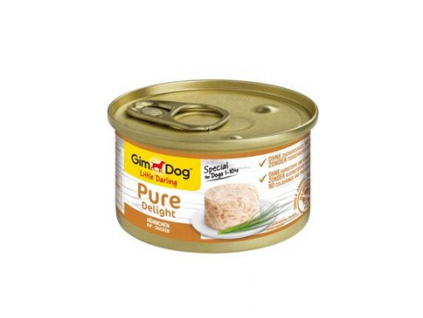 Gimdog Pure delight konzerva kuře 85g z kategorie Chovatelské potřeby a krmiva pro psy > Krmiva pro psy > Konzervy pro psy