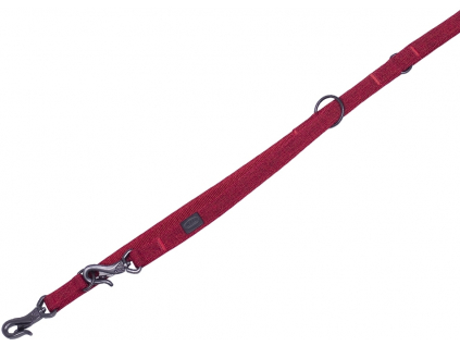 Nobby LINEN DELUXE vodítko nylon červená M-L 200cm 25mm z kategorie Chovatelské potřeby a krmiva pro psy > Obojky, vodítka a postroje pro psy > Vodítka pro psy > Klasická vodítka pro psy