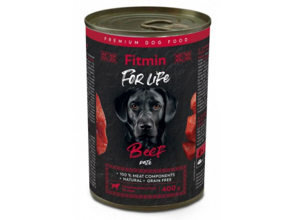 Fitmin For Life hovězí konzerva pro psy 400g z kategorie Chovatelské potřeby a krmiva pro psy > Krmiva pro psy > Konzervy pro psy
