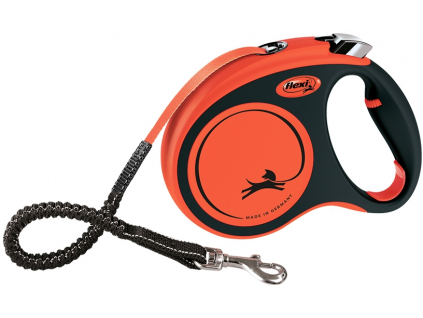 Flexi XTREME vodítko pásek M 5m/35kg oranžová z kategorie Chovatelské potřeby a krmiva pro psy > Obojky, vodítka a postroje pro psy > Vodítka pro psy > Samonavíjecí vodítka pro psy