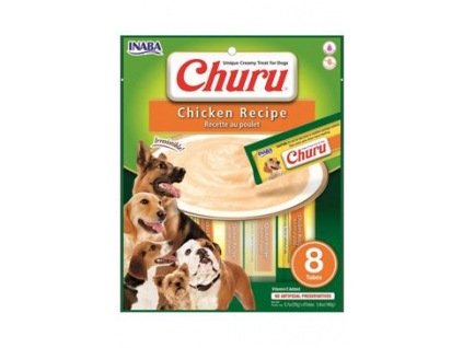 Churu Dog Chicken Recipe pyré pro psy 8x20 g z kategorie Chovatelské potřeby a krmiva pro psy > Pamlsky pro psy > Pasty, pyré pro psy