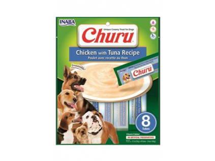 Churu Dog Chicken with Tuna pyré pro psy 8x20 g z kategorie Chovatelské potřeby a krmiva pro psy > Pamlsky pro psy > Pasty, pyré pro psy