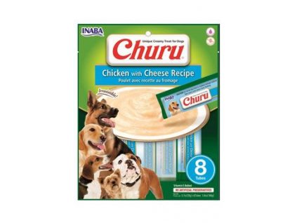 Churu Dog Chicken with Cheese pyré pro psy 8x20 g z kategorie Chovatelské potřeby a krmiva pro psy > Pamlsky pro psy > Pasty, pyré pro psy