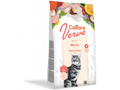 Calibra Cat Verve GF Adult Chicken&Turkey 750g z kategorie Chovatelské potřeby a krmiva pro kočky > Krmivo a pamlsky pro kočky > Granule pro kočky