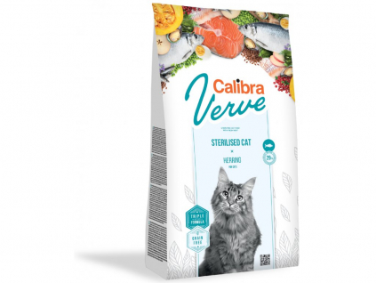 Calibra Cat Verve GF Sterilised Herring 3,5kg z kategorie Chovatelské potřeby a krmiva pro kočky > Krmivo a pamlsky pro kočky > Granule pro kočky