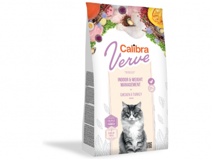 Calibra Cat Verve GF Indoor&Weight Chicken 750g z kategorie Chovatelské potřeby a krmiva pro kočky > Krmivo a pamlsky pro kočky > Granule pro kočky
