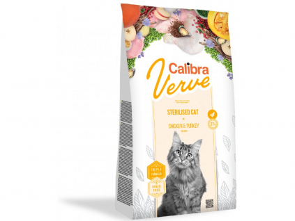 Calibra Cat Verve GF Sterilised Chicken&Turkey 3,5kg z kategorie Chovatelské potřeby a krmiva pro kočky > Krmivo a pamlsky pro kočky > Granule pro kočky