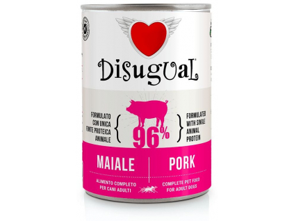 Disugual Dog Single Protein vepřové maso 400g z kategorie Chovatelské potřeby a krmiva pro psy > Krmiva pro psy > Konzervy pro psy