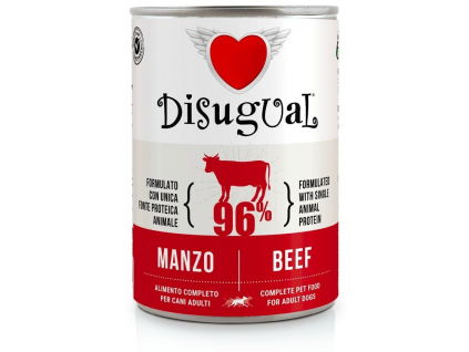 Disugual Dog Single Protein Hovězí konzerva 400g z kategorie Chovatelské potřeby a krmiva pro psy > Krmiva pro psy > Konzervy pro psy