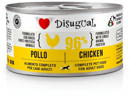 Disugual Dog Single Protein Kuře konzerva 150g z kategorie Chovatelské potřeby a krmiva pro psy > Krmiva pro psy > Konzervy pro psy