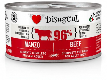 Disugual Dog Single Protein Hovězí konzerva 150g z kategorie Chovatelské potřeby a krmiva pro psy > Krmiva pro psy > Konzervy pro psy