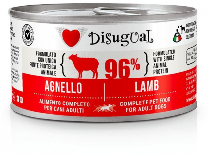 Disugual Dog Single Protein Jehněčí konzerva 150g z kategorie Chovatelské potřeby a krmiva pro psy > Krmiva pro psy > Konzervy pro psy