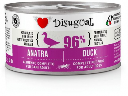 Disugual Dog Single Protein Kachna konzerva 150g z kategorie Chovatelské potřeby a krmiva pro psy > Krmiva pro psy > Konzervy pro psy