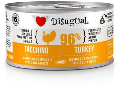 Disugual Dog Single Protein Krůta konzerva 150g z kategorie Chovatelské potřeby a krmiva pro psy > Krmiva pro psy > Konzervy pro psy